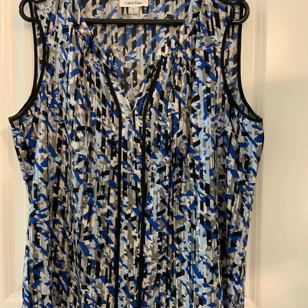Calvin Klein Misses Sleeveless Top, Sz XL